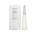 Issey Miyake L'Eau D'Issey Eau De Toilette spray 50ml with sleek, minimalist bottle and clear fragrance liquid inside.