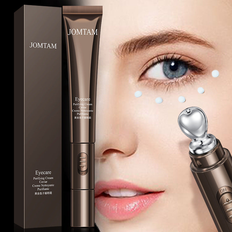 Revitalizing eye cream by Cashymart, featuring a sleek jar with creamy skincare formula for brightening and reducing puffiness.