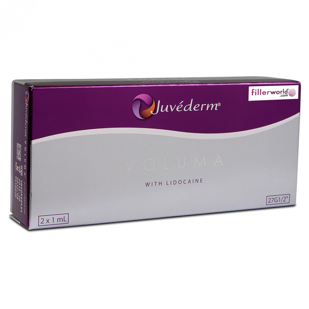 Grace Beauty Juvederm Voluma with Lidocaine 1ML for skin care, showing the product packaging with syringe and branding.