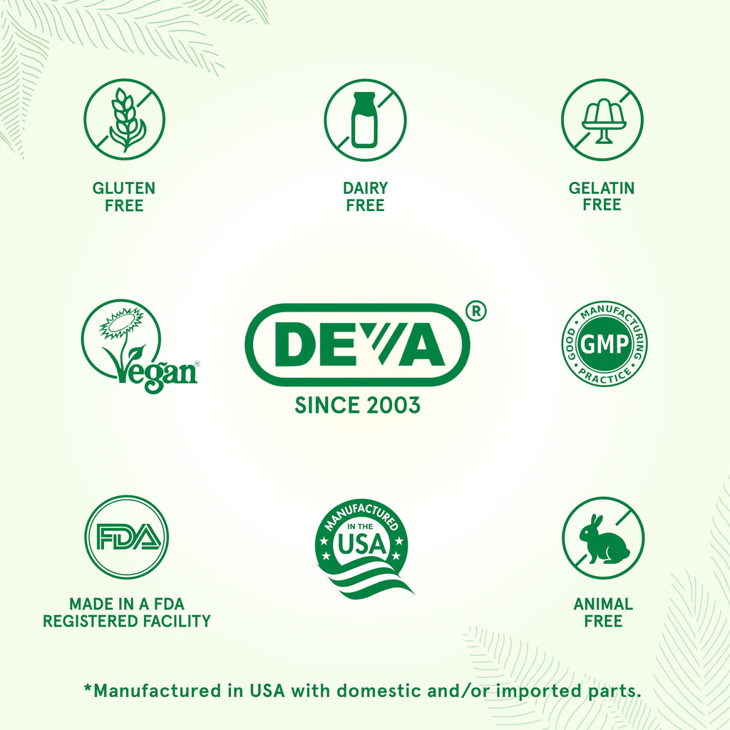 Deva Vegan Tributyrin supplement capsules from BritishVita, 90 gluten-free capsules per bottle, supports gut health and barrier function