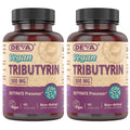BritishVita DEVA Vegan Tributyrin supplement capsules, 500mg butyrate precursor for gut health, 90 capsules per bottle.