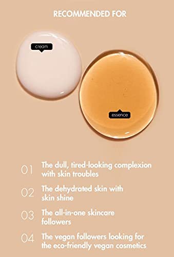 Dr. Ceuracle Vegan Kombucha Tea Essence face serum applied on glowing skin, supporting hydration and impurities for all skin types.