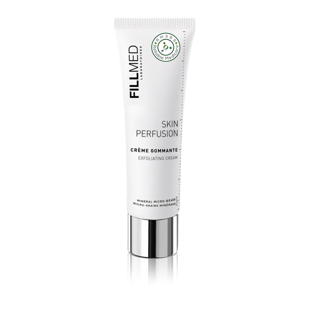 Fillmed Skin Perfusion Exfoliating Cream in 50ML jar, a Grace Beauty skin care product for gentle exfoliation and skin renewal.