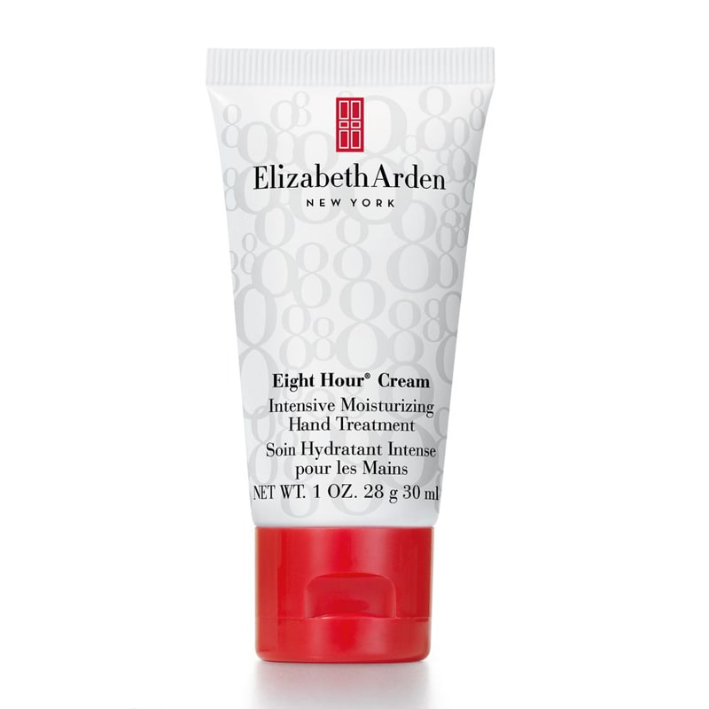 Grace Beauty Elizabeth Arden Eight Hour Intensive Moisturising Hand Treatment applied on hand, showcasing nourishing skin care.