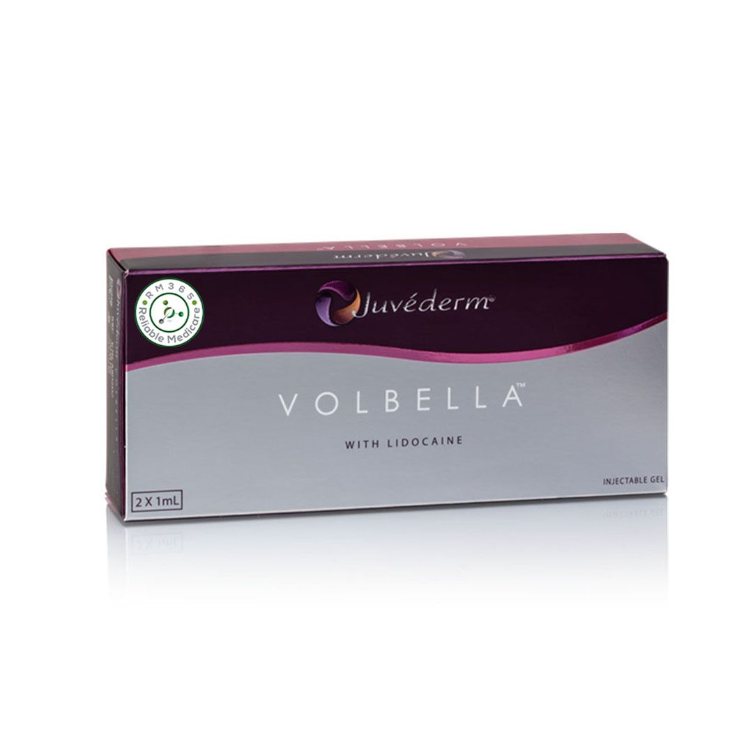 Grace Beauty Juvederm Volbella Lidocaine 1ML cosmetic syringe with clear packaging and visible product label.