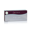 Juvéderm Volux Lidocaine 1ML syringe showing a clear medical skincare product from Grace Beauty for facial contouring.