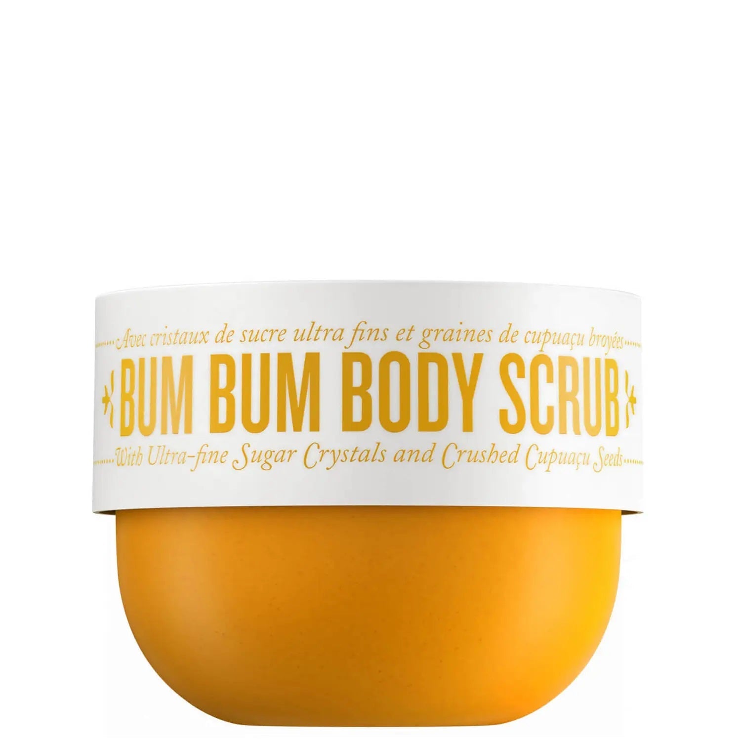 Grace Beauty Sol de Janeiro Bum Bum Body Scrub in 220g jar, featuring exfoliating texture for smooth skin.