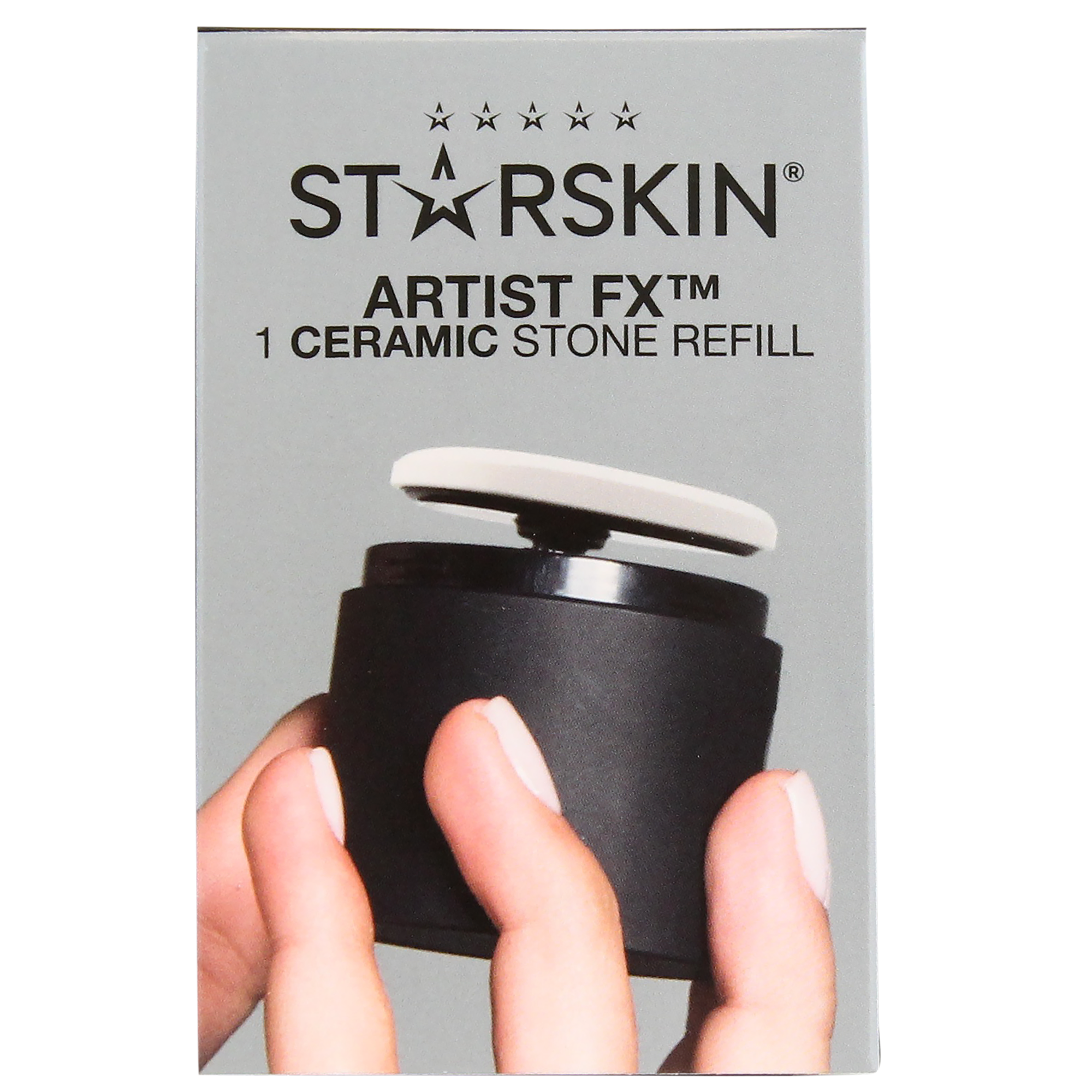 Grace Beauty STARSKIN Artist FX™ Auto-Patting Makeup Applicator and refill pack, ceramic tool for professional makeup application.